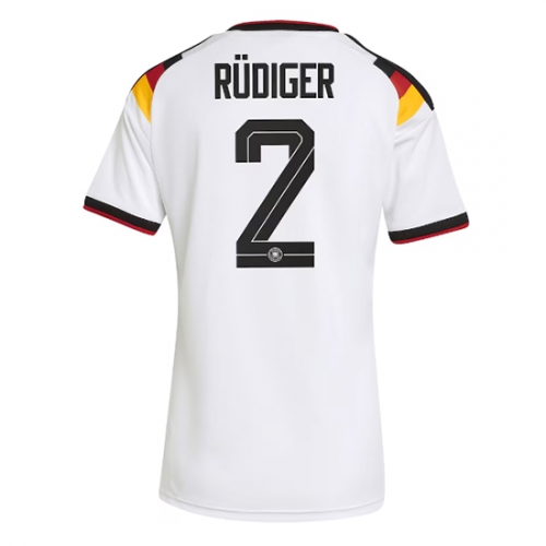 Billige Fotballdrakt Tyskland Antonio Rudiger #2 Replika Hjemmedrakt Dame VM 2026 Kortermet Billige Fotballdrakt Tyskland Antonio Rudiger #2 Replika Hjemmedrakt Dame VM 2026 Kortermet